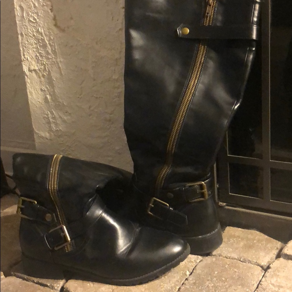 Black Charlotte Russe Boot (WIDE CALF)